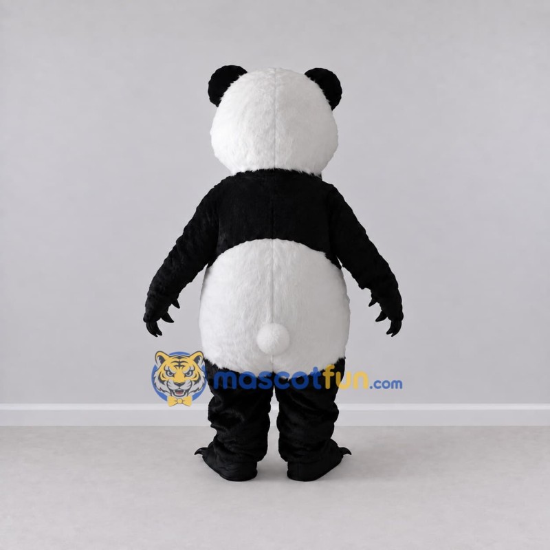 Custom Black and White Panda Mascot Costume Adult Full Body Suit for Children's Events Custom Black and White Panda Mascot Costume Adult Full Body Suit for Children's Events