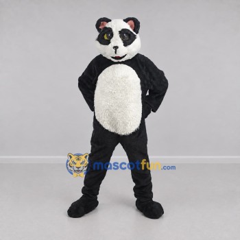 Custom Black and White Panda Mascot Costume Adult Full Body Suit for Children's Events Custom Black and White Panda Mascot Costume Adult Full Body Suit for Children's Events