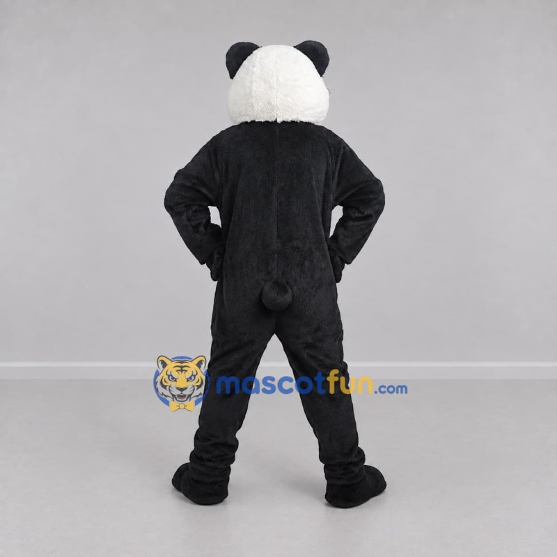 Custom Black and White Panda Mascot Costume Adult Full Body Suit for Children's Events