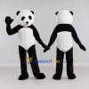 Custom Black and White Panda Mascot Costume Adult Full Body Suit for Children's Events Custom Black and White Panda Mascot Costume Adult Full Body Suit for Children's Events
