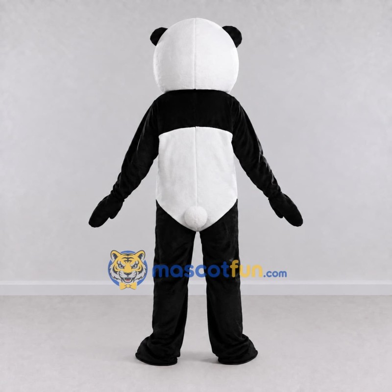 Custom Black and White Panda Mascot Costume Adult Full Body Suit for Children's Events Custom Black and White Panda Mascot Costume Adult Full Body Suit for Children's Events