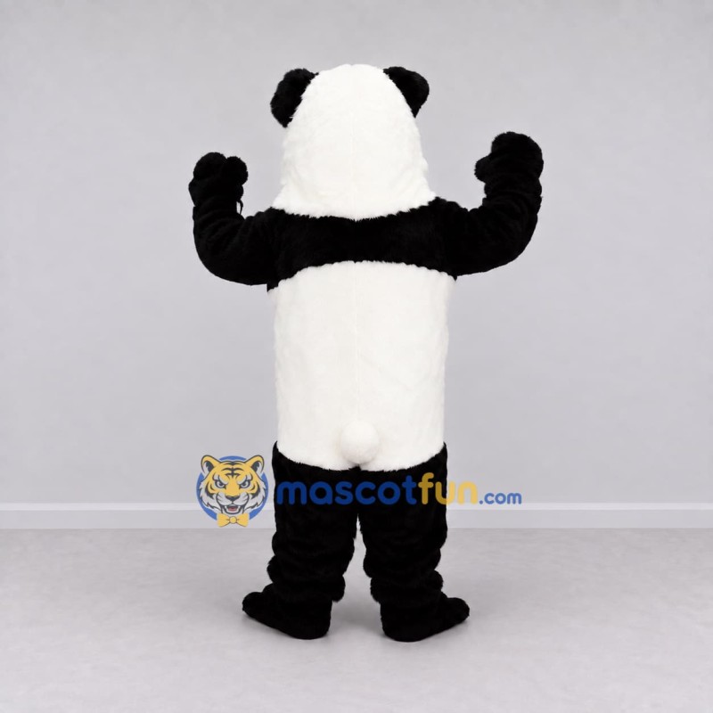Custom Black and White Panda Mascot Costume Adult Full Body Suit for Children's Events Custom Black and White Panda Mascot Costume Adult Full Body Suit for Children's Events