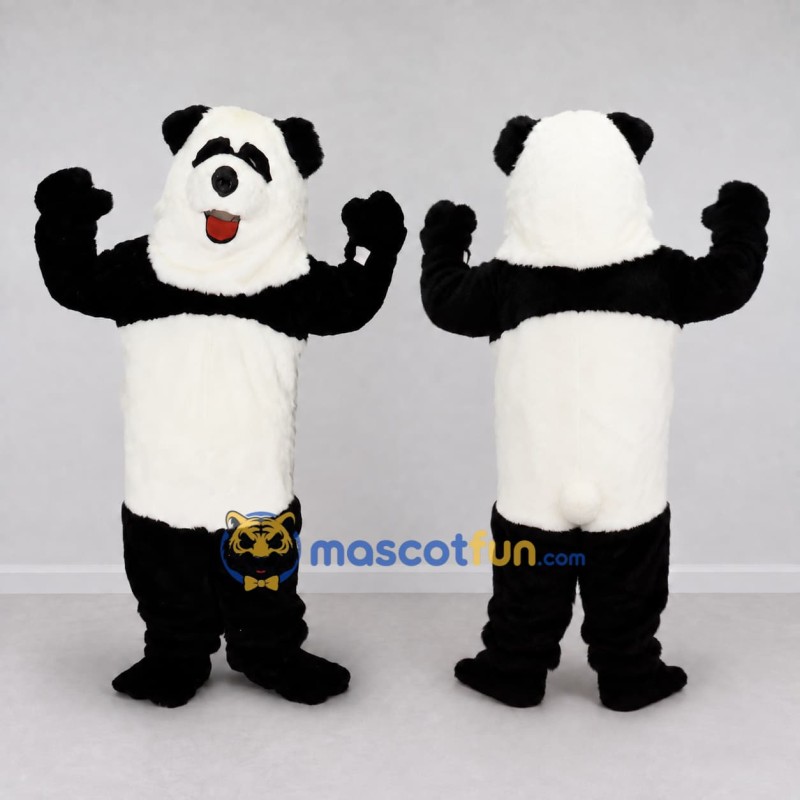 Custom Black and White Panda Mascot Costume Adult Full Body Suit for Children's Events Custom Black and White Panda Mascot Costume Adult Full Body Suit for Children's Events