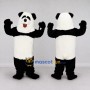 Custom Black and White Panda Mascot Costume Adult Full Body Suit for Children's Events
