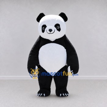 Custom Black and White Panda Mascot Costume Adult Full Body Suit for Parade Events