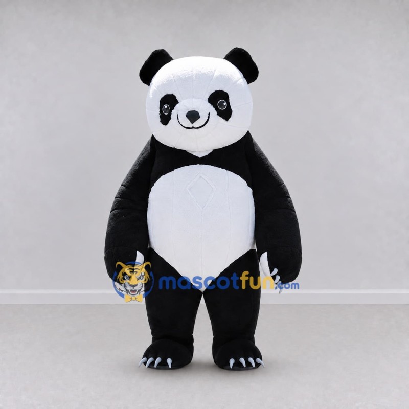 Custom Black and White Panda Mascot Costume Adult Full Body Suit for Parade Events Custom Black and White Panda Mascot Costume Adult Full Body Suit for Parade Events