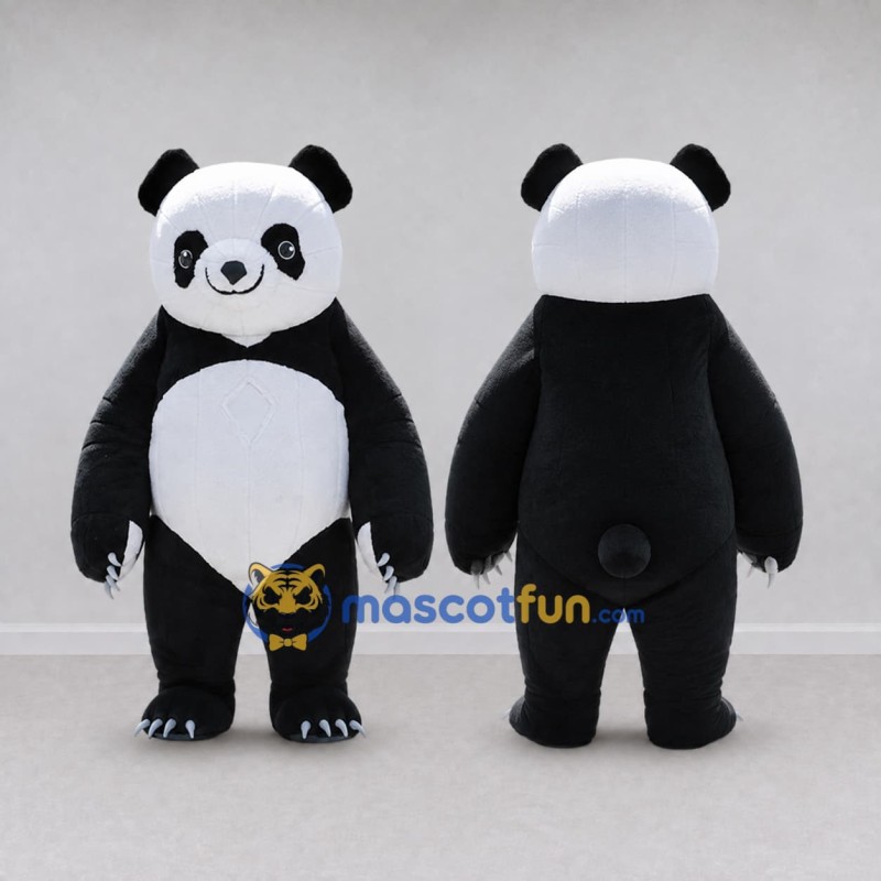 Custom Black and White Panda Mascot Costume Adult Full Body Suit for Parade Events Custom Black and White Panda Mascot Costume Adult Full Body Suit for Parade Events