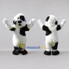 Custom White and Black Shaggy Dog Mascot Costume Adult Full Body Suit for Pet Events Custom White and Black Shaggy Dog Mascot Costume Adult Full Body Suit for Pet Events