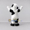 Custom White and Black Shaggy Dog Mascot Costume Adult Full Body Suit for Pet Events Custom White and Black Shaggy Dog Mascot Costume Adult Full Body Suit for Pet Events