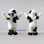 Custom White and Black Shaggy Dog Mascot Costume Adult Full Body Suit for Pet Events