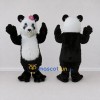 Custom Black White and Pink Panda with Flower Mascot Costume Adult Full Body Suit for Children's Events Custom Black White and Pink Panda with Flower Mascot Costume Adult Full Body Suit for Children's Events