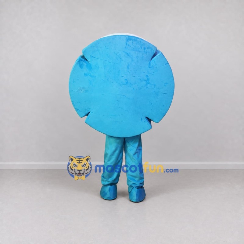 Custom Blue Round Character Mascot Costume Adult Full Body Suit for Children's Events Custom Blue Round Character Mascot Costume Adult Full Body Suit for Children's Events