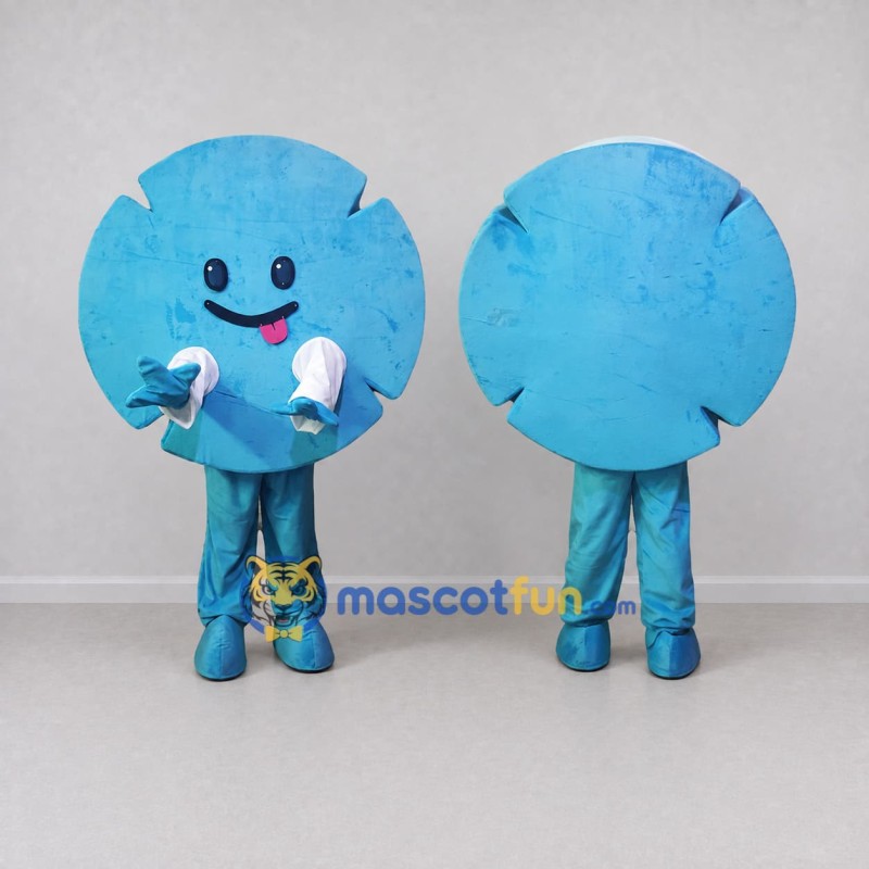 Custom Blue Round Character Mascot Costume Adult Full Body Suit for Children's Events Custom Blue Round Character Mascot Costume Adult Full Body Suit for Children's Events