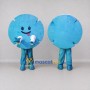Custom Blue Round Character Mascot Costume Adult Full Body Suit for Children's Events