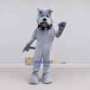 Custom Gray Bulldog Mascot Costume Adult Full Body Suit for Sports Events Custom Gray Bulldog Mascot Costume Adult Full Body Suit for Sports Events