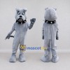 Custom Gray Bulldog Mascot Costume Adult Full Body Suit for Sports Events Custom Gray Bulldog Mascot Costume Adult Full Body Suit for Sports Events