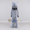 Custom Gray Bulldog Mascot Costume Adult Full Body Suit for Sports Events Custom Gray Bulldog Mascot Costume Adult Full Body Suit for Sports Events