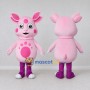 Custom Pink and Purple Alien Creature Mascot Costume Adult Full Body Suit for Children's Events