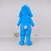 Custom Blue and White Dog Mascot Costume Adult Full Body Suit for Children's Events