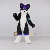 Custom Black White and Purple Fox Character Mascot Costume Adult Full Body Suit for Costume Parties Custom Black White and Purple Fox Character Mascot Costume Adult Full Body Suit for Costume Parties