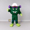 Custom Green and Purple Construction Monster Mascot Costume Adult Full Body Suit for Community Events Custom Green and Purple Construction Monster Mascot Costume Adult Full Body Suit for Community Events