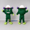 Custom Green and Purple Construction Monster Mascot Costume Adult Full Body Suit for Community Events Custom Green and Purple Construction Monster Mascot Costume Adult Full Body Suit for Community Events