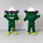 Custom Green and Purple Construction Monster Mascot Costume Adult Full Body Suit for Community Events