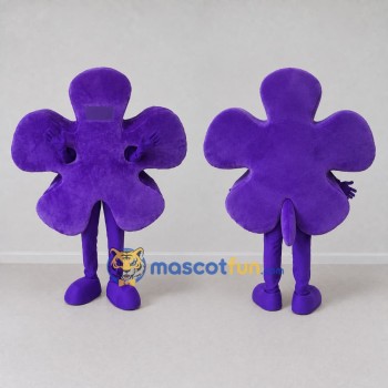 Custom Purple Flower-Shaped Character Mascot Costume Adult Full Body Suit for Festival Events
