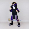 Custom Black Purple and Gold Samurai Warrior Mascot Costume Adult Full Body Suit for Costume Parties Custom Black Purple and Gold Samurai Warrior Mascot Costume Adult Full Body Suit for Costume Parties
