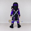Custom Black Purple and Gold Samurai Warrior Mascot Costume Adult Full Body Suit for Costume Parties Custom Black Purple and Gold Samurai Warrior Mascot Costume Adult Full Body Suit for Costume Parties