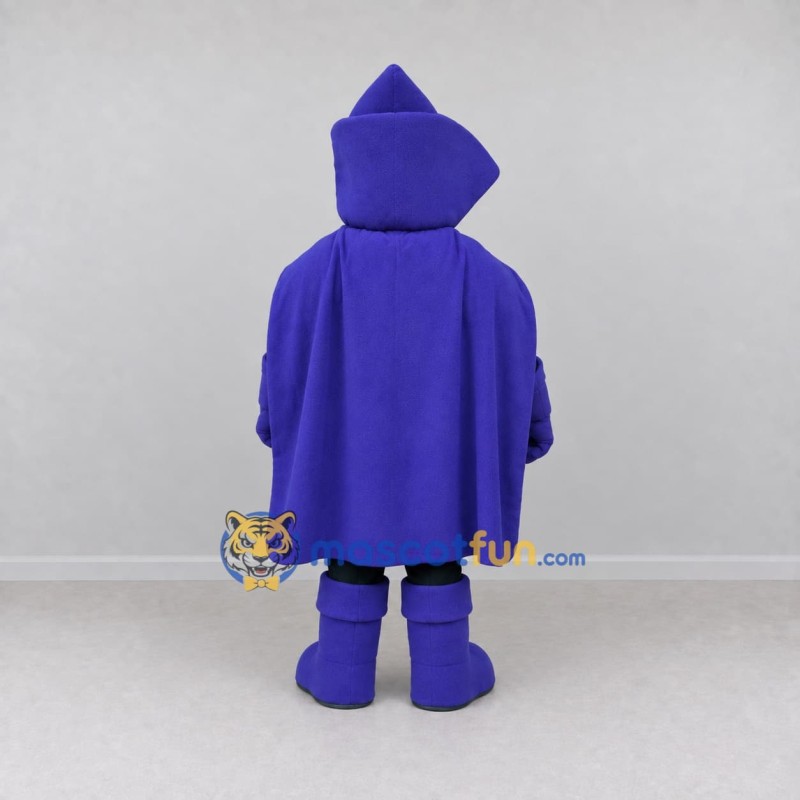 Custom Black and Purple Hooded Ninja Mascot Costume Adult Full Body Suit for Costume Parties Custom Black and Purple Hooded Ninja Mascot Costume Adult Full Body Suit for Costume Parties