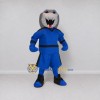 Custom Gray and Blue Shark in Sportswear Mascot Costume Adult Full Body Suit for Sports Events Custom Gray and Blue Shark in Sportswear Mascot Costume Adult Full Body Suit for Sports Events