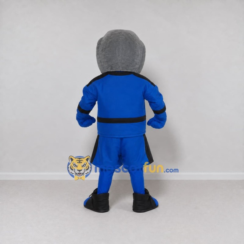 Custom Gray and Blue Shark in Sportswear Mascot Costume Adult Full Body Suit for Sports Events Custom Gray and Blue Shark in Sportswear Mascot Costume Adult Full Body Suit for Sports Events