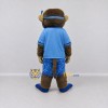 Custom Brown and Blue Snorkeling Monkey Mascot Costume Adult Full Body Suit for Summer Events Custom Brown and Blue Snorkeling Monkey Mascot Costume Adult Full Body Suit for Summer Events
