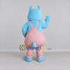 Custom Blue and Pink Rabbit in Overalls Mascot Costume Adult Full Body Suit for Children's Events Custom Blue and Pink Rabbit in Overalls Mascot Costume Adult Full Body Suit for Children's Events