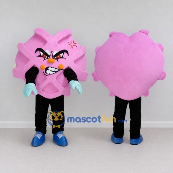 Custom Pink Germ Character Mascot Costume Adult Full Body Suit for Science Events