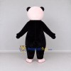 Custom Black and Pink Panda with Heart Mascot Costume Adult Full Body Suit for Valentine's Events Custom Black and Pink Panda with Heart Mascot Costume Adult Full Body Suit for Valentine's Events