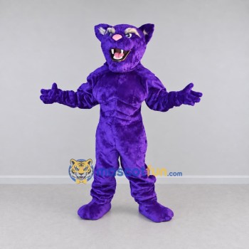 Custom Purple Cat Mascot Costume Adult Full Body Suit for Costume Parties Custom Purple Cat Mascot Costume Adult Full Body Suit for Costume Parties