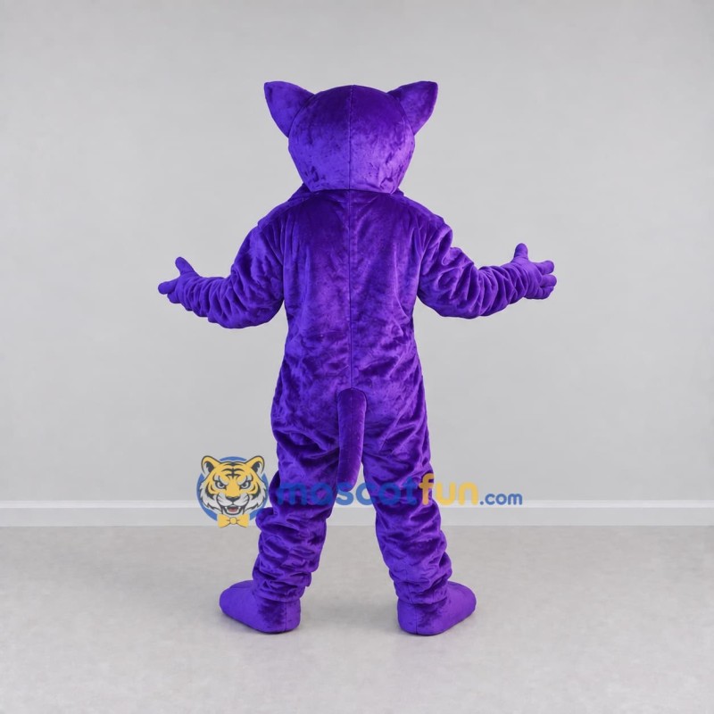 Custom Purple Cat Mascot Costume Adult Full Body Suit for Costume Parties Custom Purple Cat Mascot Costume Adult Full Body Suit for Costume Parties