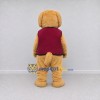 Custom Tan and Burgundy Dog in Vest Mascot Costume Adult Full Body Suit for Pet Events Custom Tan and Burgundy Dog in Vest Mascot Costume Adult Full Body Suit for Pet Events