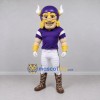 Custom Purple White and Gold Viking Warrior Mascot Costume Adult Full Body Suit for Sports Events Custom Purple White and Gold Viking Warrior Mascot Costume Adult Full Body Suit for Sports Events