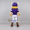 Custom Purple White and Gold Viking Warrior Mascot Costume Adult Full Body Suit for Sports Events Custom Purple White and Gold Viking Warrior Mascot Costume Adult Full Body Suit for Sports Events