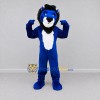 Custom Blue Black and White Lion Mascot Costume Adult Full Body Suit for Sports Events Custom Blue Black and White Lion Mascot Costume Adult Full Body Suit for Sports Events