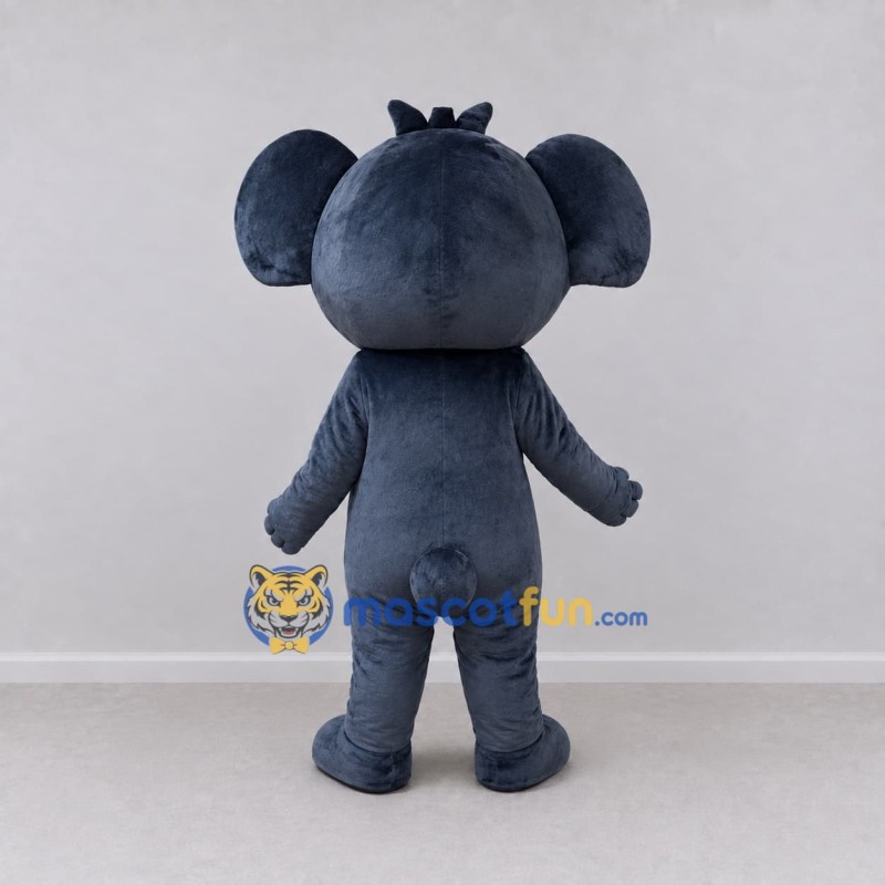 Custom Dark Gray and White Koala Mascot Costume Adult Full Body Suit for Wildlife Events Custom Dark Gray and White Koala Mascot Costume Adult Full Body Suit for Wildlife Events