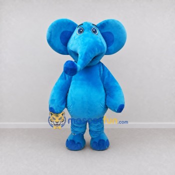 Custom Blue Elephant Mascot Costume Adult Full Body Suit for Children's Events Custom Blue Elephant Mascot Costume Adult Full Body Suit for Children's Events