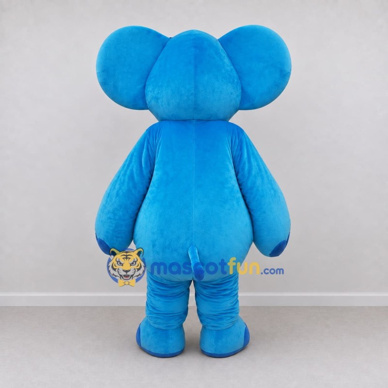 Custom Blue Elephant Mascot Costume Adult Full Body Suit for Children's Events Custom Blue Elephant Mascot Costume Adult Full Body Suit for Children's Events