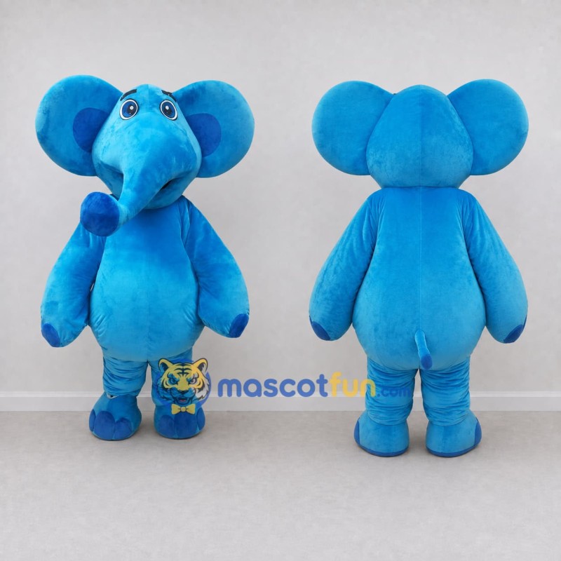 Custom Blue Elephant Mascot Costume Adult Full Body Suit for Children's Events Custom Blue Elephant Mascot Costume Adult Full Body Suit for Children's Events