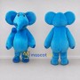 Custom Blue Elephant Mascot Costume Adult Full Body Suit for Children's Events