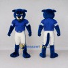 Custom Blue and White Big Panther in Sportswear Mascot Costume Adult Full Body Suit for Sports Events Custom Blue and White Big Panther in Sportswear Mascot Costume Adult Full Body Suit for Sports Events