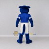 Custom Blue and White Big Panther in Sportswear Mascot Costume Adult Full Body Suit for Sports Events Custom Blue and White Big Panther in Sportswear Mascot Costume Adult Full Body Suit for Sports Events